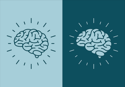 Two human brain illustrations