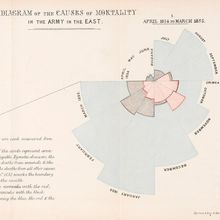 Diagram of the causes of mortality in the army in the east.